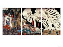 Tametomo's Shipwreck, Pub. C.1836, (Colour Woodblock Print)-Kuniyoshi Utagawa-Giclee Print