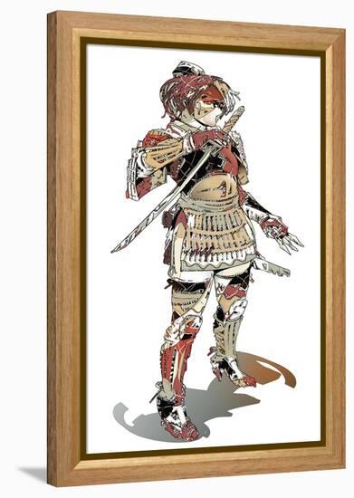 Kunoichi-HR-FM-Framed Stretched Canvas