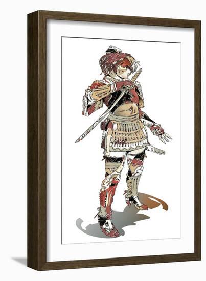 Kunoichi-HR-FM-Framed Art Print