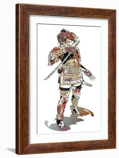 Kunoichi-HR-FM-Framed Art Print