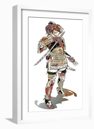 Kunoichi-HR-FM-Framed Art Print