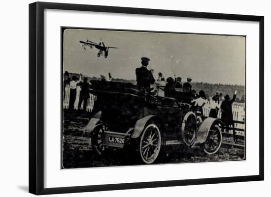 Kunstflieger, Zuschauer, Automobil, La 7626-null-Framed Giclee Print