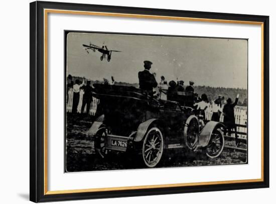 Kunstflieger, Zuschauer, Automobil, La 7626-null-Framed Giclee Print
