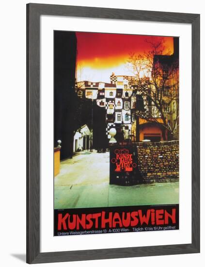 Kunsthaus Wien-Friedensreich Hundertwasser-Framed Art Print