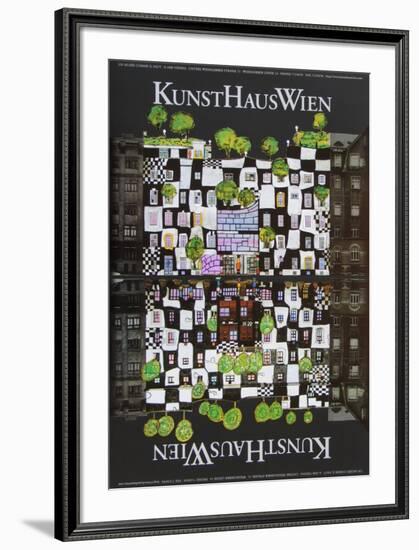 Kunsthaus Wien-Friedensreich Hundertwasser-Framed Art Print