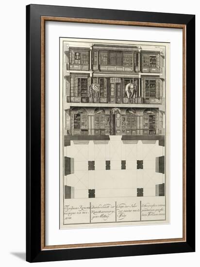 Kunstkammer (From: the Building of the Imperial Academy of Science), 1741-Christian Albrecht Wortmann-Framed Giclee Print