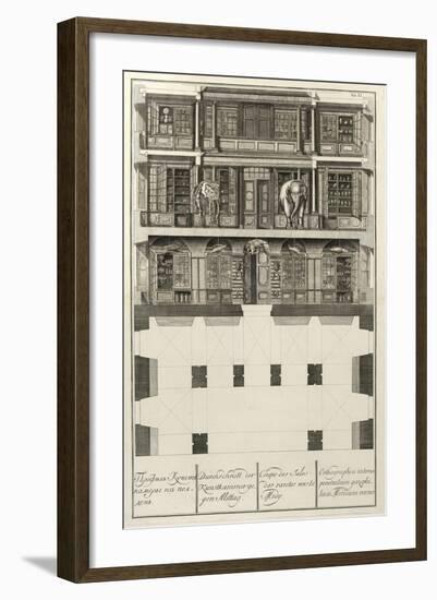 Kunstkammer (From: the Building of the Imperial Academy of Science), 1741-Christian Albrecht Wortmann-Framed Giclee Print