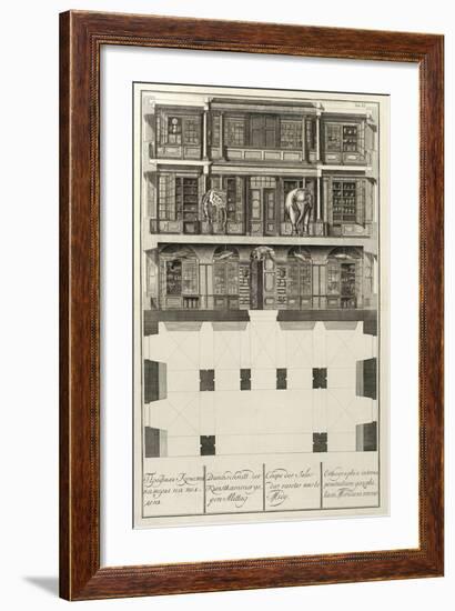 Kunstkammer (From: the Building of the Imperial Academy of Science), 1741-Christian Albrecht Wortmann-Framed Giclee Print