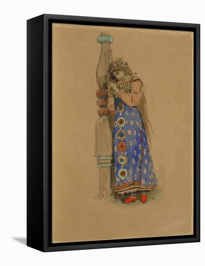 Kupava. Costume Design for the Opera Snow Maiden by N. Rimsky-Korsakov, 1885-Viktor Mikhaylovich Vasnetsov-Framed Premier Image Canvas