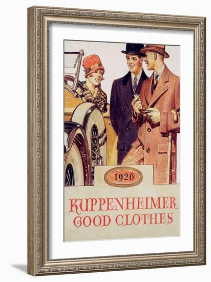 Kuppenheimer Good Clothes, 1926, 1926 (Oil on Canvas Laid on Board)-Joseph Christian Leyendecker-Framed Giclee Print