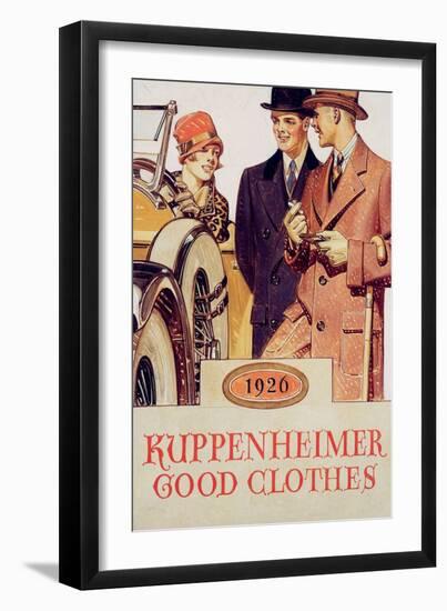 Kuppenheimer Good Clothes, 1926, 1926 (Oil on Canvas Laid on Board)-Joseph Christian Leyendecker-Framed Giclee Print