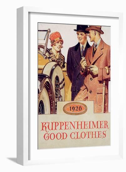 Kuppenheimer Good Clothes, 1926, 1926 (Oil on Canvas Laid on Board)-Joseph Christian Leyendecker-Framed Giclee Print