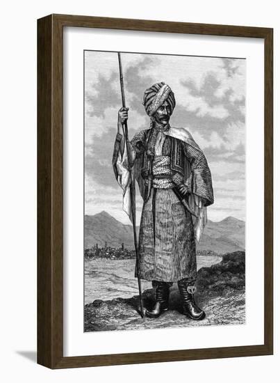 Kurdish Chief, 19th Century-Deyrolle-Framed Giclee Print