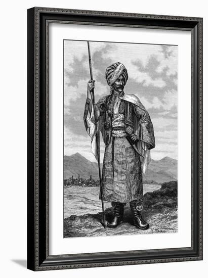 Kurdish Chief, 19th Century-Deyrolle-Framed Giclee Print