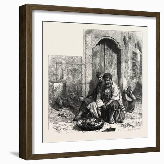 Kurdish Dealers, Constantinople, Istanbul, Turkey, 19th Century-null-Framed Giclee Print