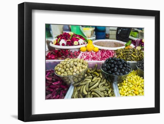 Kurdish Food in the Bazaar of Sulaymaniyah. Kurdistan, Iraq-Michael Runkel-Framed Photographic Print