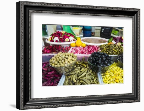 Kurdish Food in the Bazaar of Sulaymaniyah. Kurdistan, Iraq-Michael Runkel-Framed Photographic Print