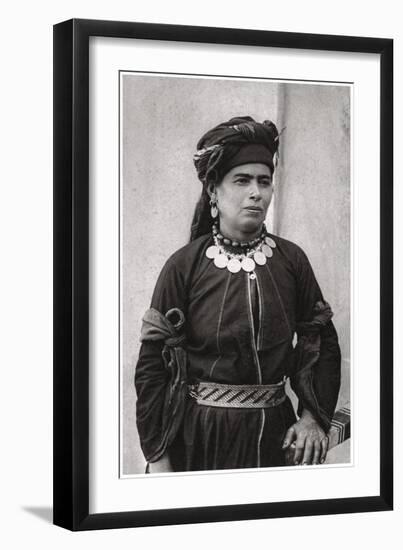 Kurdish Lady in Her Best Costume, Iraq, 1925-A Kerim-Framed Giclee Print