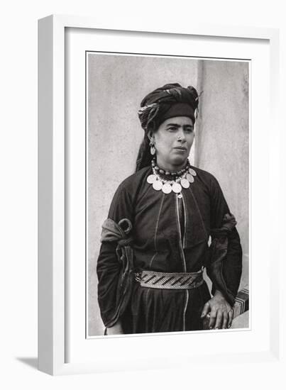 Kurdish Lady in Her Best Costume, Iraq, 1925-A Kerim-Framed Giclee Print