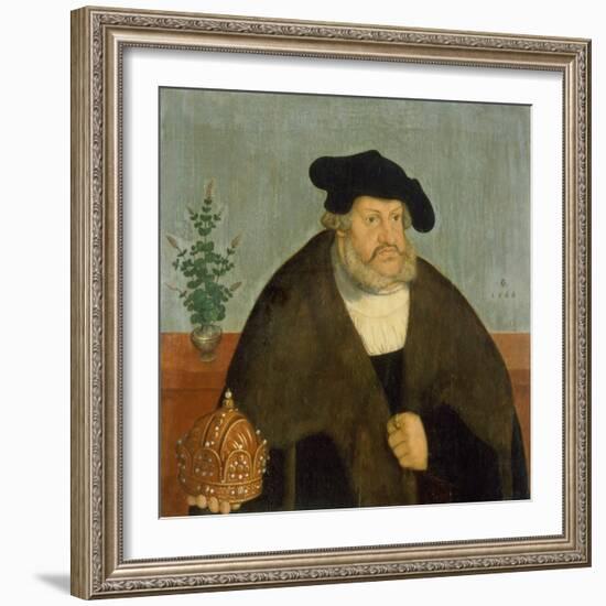 Kurfuerst Friedrich III, (Der Weise), 1566-Lucas Cranach the Elder-Framed Giclee Print