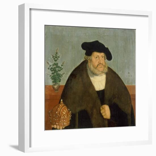 Kurfuerst Friedrich III, (Der Weise), 1566-Lucas Cranach the Elder-Framed Giclee Print