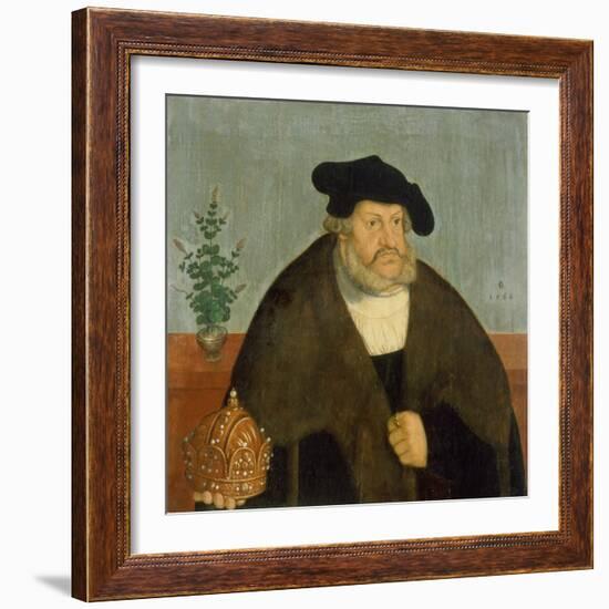 Kurfuerst Friedrich III, (Der Weise), 1566-Lucas Cranach the Elder-Framed Giclee Print