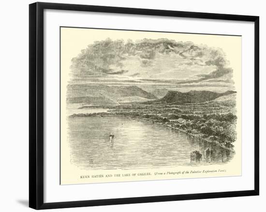 Kurn Hattin and the Lake of Galilee-null-Framed Giclee Print