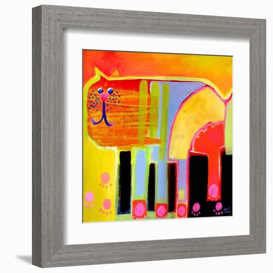 Kurt the Cat-Susse Volander-Framed Art Print