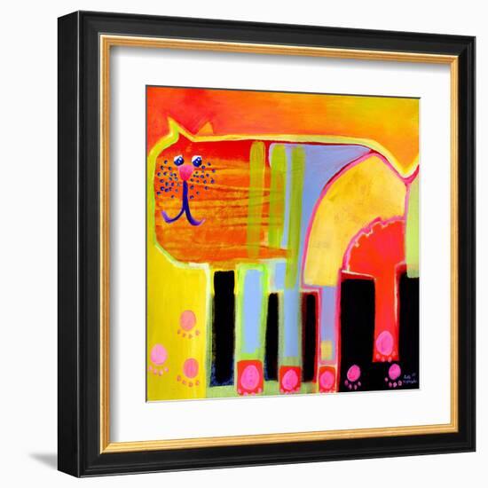 Kurt the Cat-Susse Volander-Framed Art Print