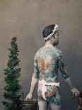 Tattooed Japanese Betto-Groom, C.1880 (Hand Coloured Albumen Print)-Kusakabe Kimbei-Giclee Print