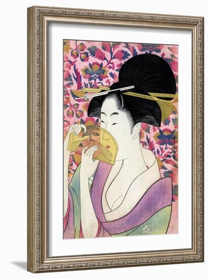 Kushi (Comb)-Kitagawa Utamaro-Framed Giclee Print