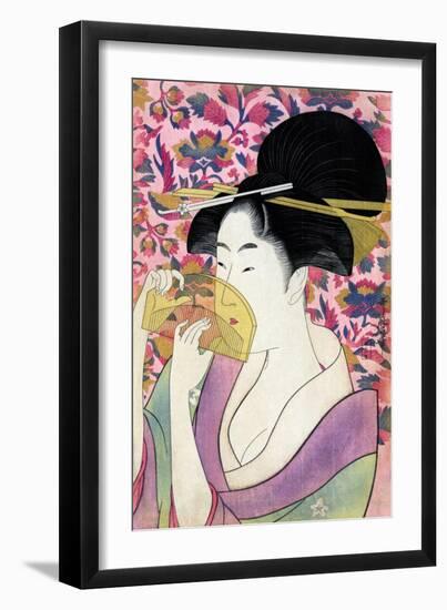 Kushi (Comb)-Kitagawa Utamaro-Framed Giclee Print