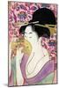 Kushi (Comb)-Kitagawa Utamaro-Mounted Giclee Print