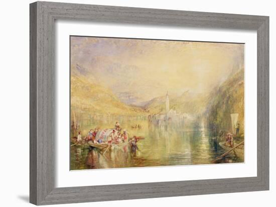 Kussnacht, Lake of Lucerne, Switzerland, 1843-J. M. W. Turner-Framed Giclee Print