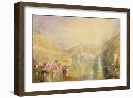 Kussnacht, Lake of Lucerne, Switzerland, 1843-J. M. W. Turner-Framed Giclee Print