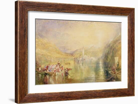 Kussnacht, Lake of Lucerne, Switzerland, 1843-J. M. W. Turner-Framed Giclee Print