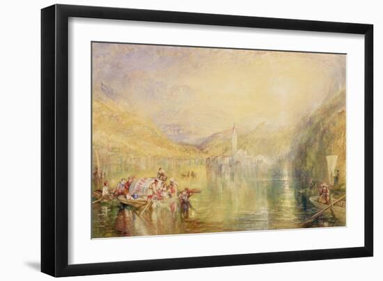 Kussnacht, Lake of Lucerne, Switzerland, 1843-J. M. W. Turner-Framed Giclee Print