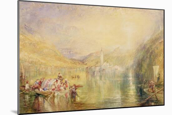 Kussnacht, Lake of Lucerne, Switzerland, 1843-J. M. W. Turner-Mounted Giclee Print