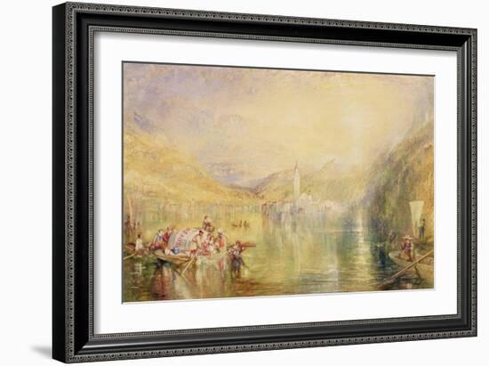 Kussnacht, Lake of Lucerne, Switzerland, 1843-J. M. W. Turner-Framed Giclee Print