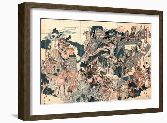 Kusunoki Rojo No Zu-Katsukawa Shunko-Framed Giclee Print