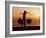 Kuta Beach, Local Vendor, Sunset, Bali, Indonesia-Steve Vidler-Framed Photographic Print