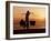 Kuta Beach, Local Vendor, Sunset, Bali, Indonesia-Steve Vidler-Framed Photographic Print