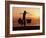 Kuta Beach, Local Vendor, Sunset, Bali, Indonesia-Steve Vidler-Framed Photographic Print