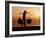 Kuta Beach, Local Vendor, Sunset, Bali, Indonesia-Steve Vidler-Framed Photographic Print