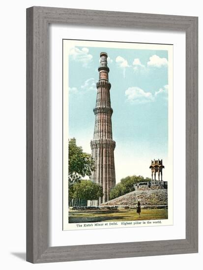 Kutab Minar, Delhi, India-null-Framed Art Print