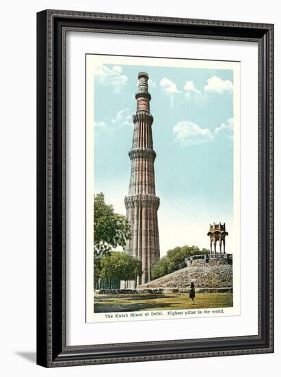 Kutab Minar, Delhi, India-null-Framed Art Print