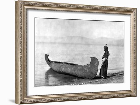 Kutenai Woman, c1910-Edward S. Curtis-Framed Giclee Print