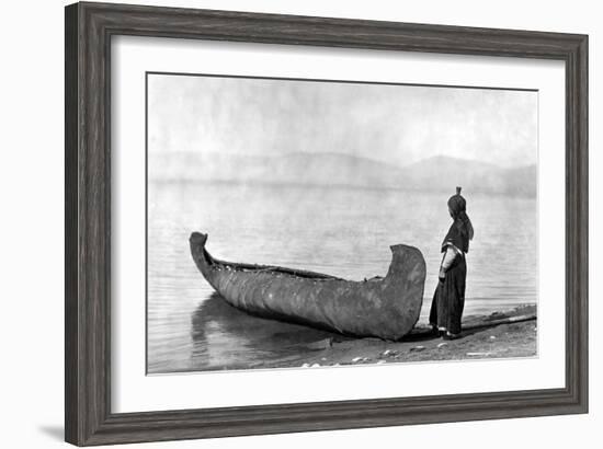 Kutenai Woman, c1910-Edward S. Curtis-Framed Giclee Print