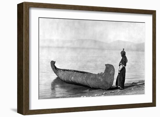 Kutenai Woman, c1910-Edward S. Curtis-Framed Giclee Print