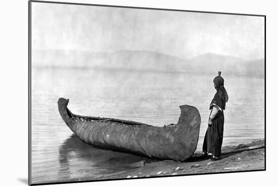 Kutenai Woman, c1910-Edward S. Curtis-Mounted Giclee Print